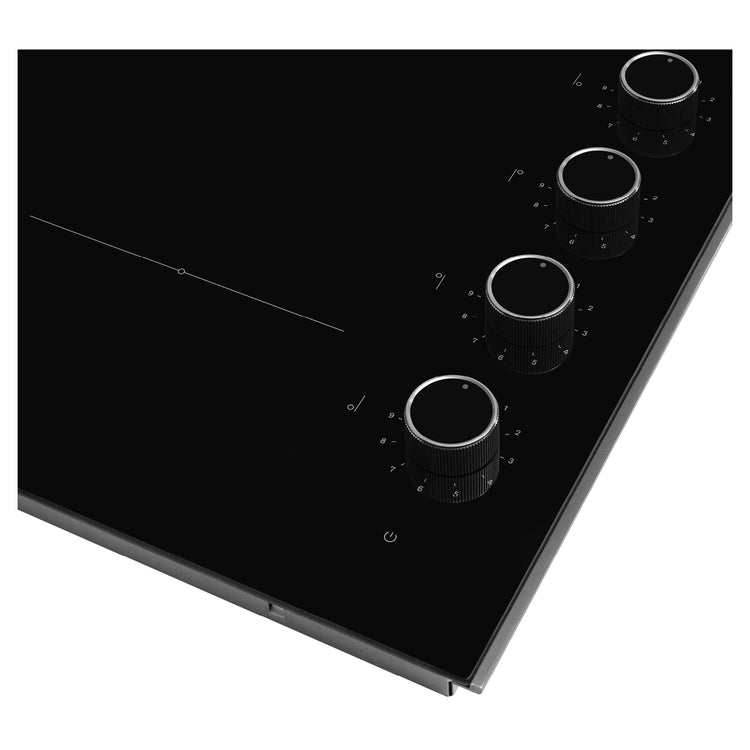 Omega Appliance 60cm Ceramic Cooktop, Knob Controls OCC604KZ, Control Close-Up View