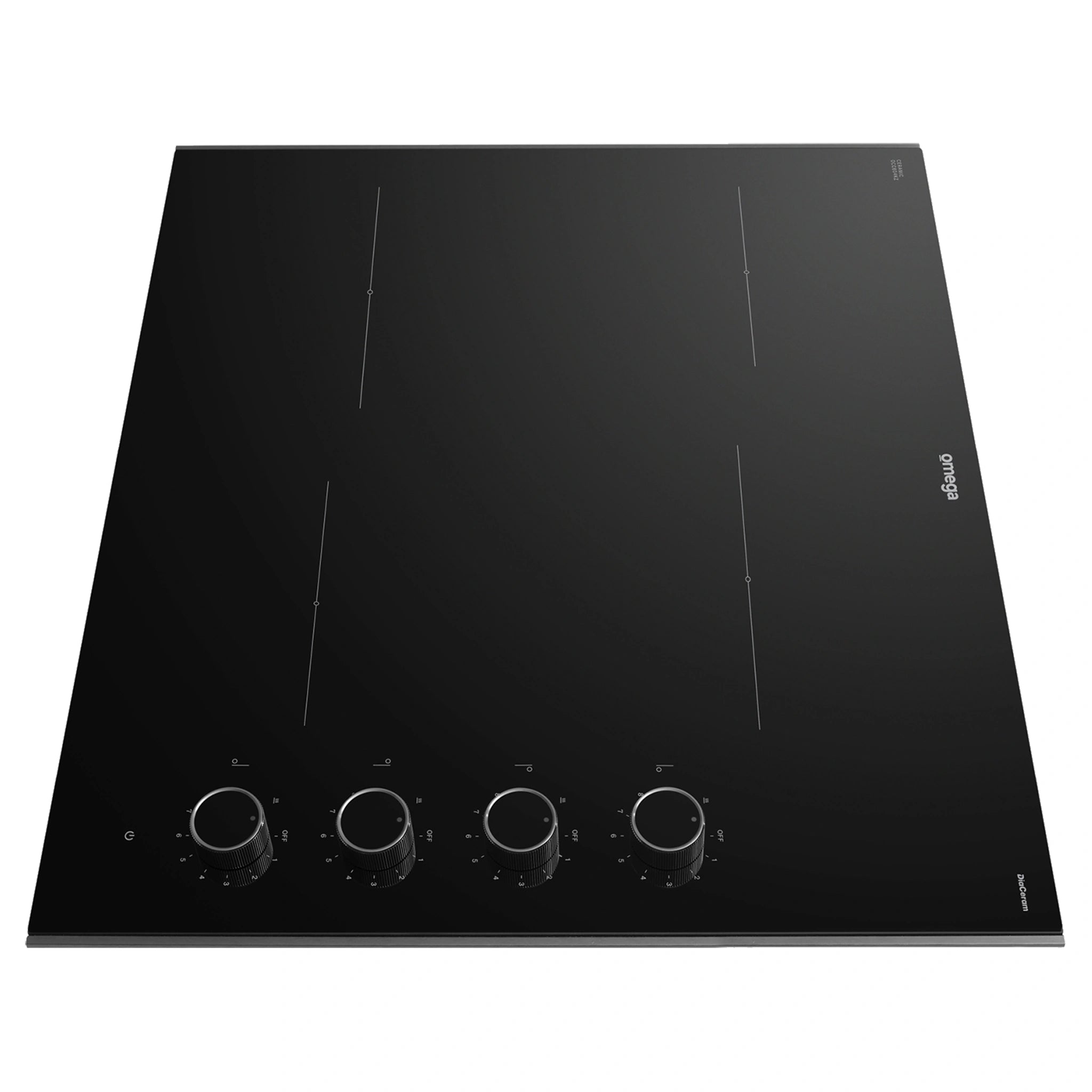 Omega Appliance 60cm Ceramic Cooktop, Knob Controls OCC604KZ, Reverse Side View