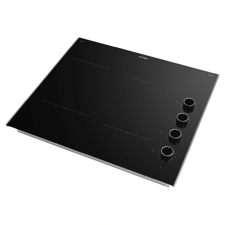Omega Appliance 60cm Ceramic Cooktop, Knob Controls OCC604KZ, Right Side View