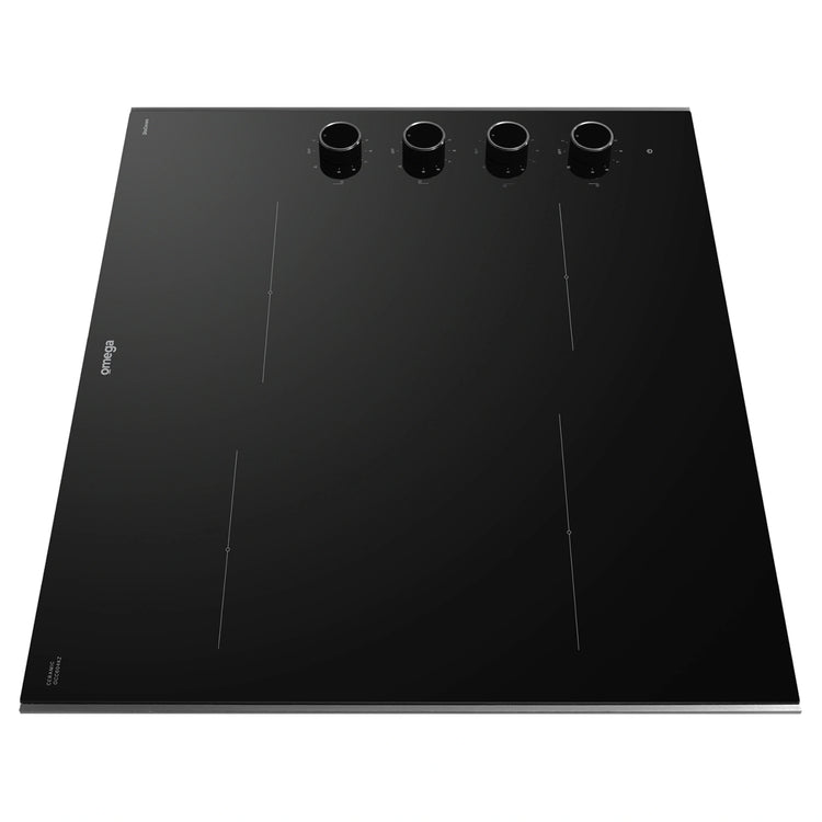 Omega Appliance 60cm Ceramic Cooktop, Knob Controls OCC604KZ, Side View