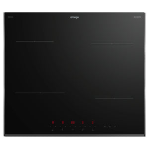 Omega Appliances 60cm Induction Cooktop, 10 Amp Power Phasing OCI604PPTZ, Front View