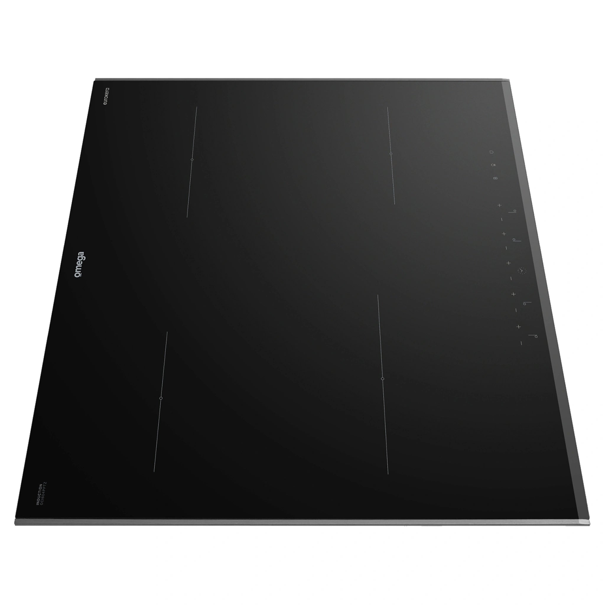 Omega Appliances 60cm Induction Cooktop, 10 Amp Power Phasing OCI604PPTZ, Side View