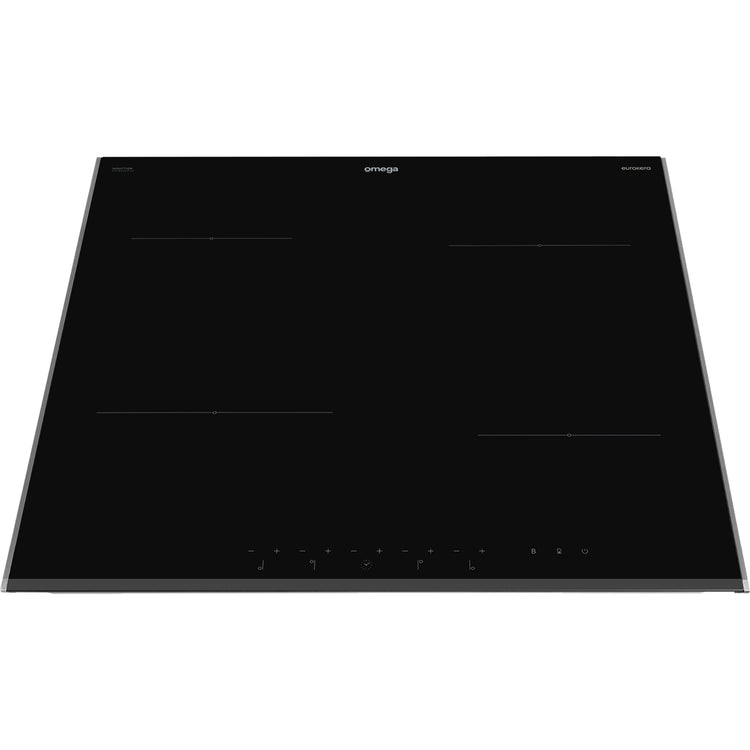 Omega Appliances 60cm Induction Cooktop, 10 Amp Power Phasing OCI604PPTZ, Top View