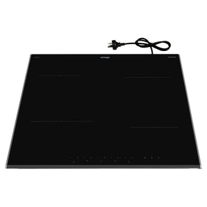 Omega Appliances 60cm Induction Cooktop, 10 Amp Power Phasing OCI604PPTZ, Top View With Wire
