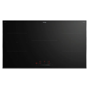 Omega Appliance 90cm 5 Zone Induction Cooktop with Bridge Zones OCI903FTZ, Top View