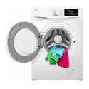 TCL 7.5kg Front Load Washer P608FLW, Front view with door open
