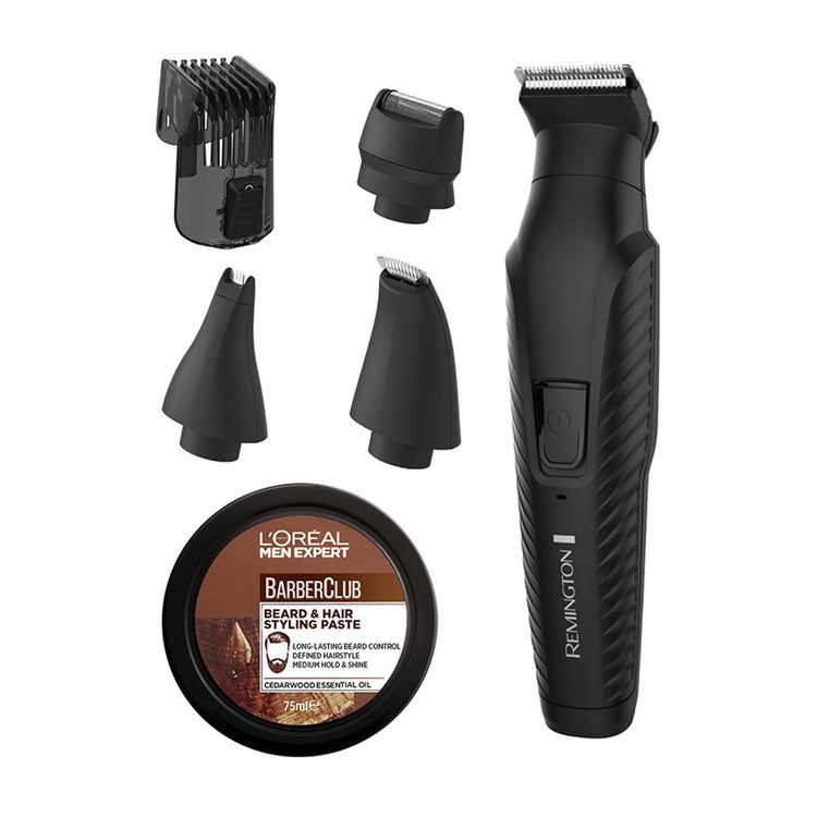 Remington PG6300AU 5-in-1 Multi Grooming Kit w/ Bonus L'Oreal Beard and Hair Styling Cream