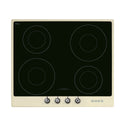 Smeg PI964P 60cm Cream Electric Induction Hob, Top view