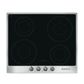 Smeg PI964X 60cm Electric Induction Hob, Stainless Steel, Top view