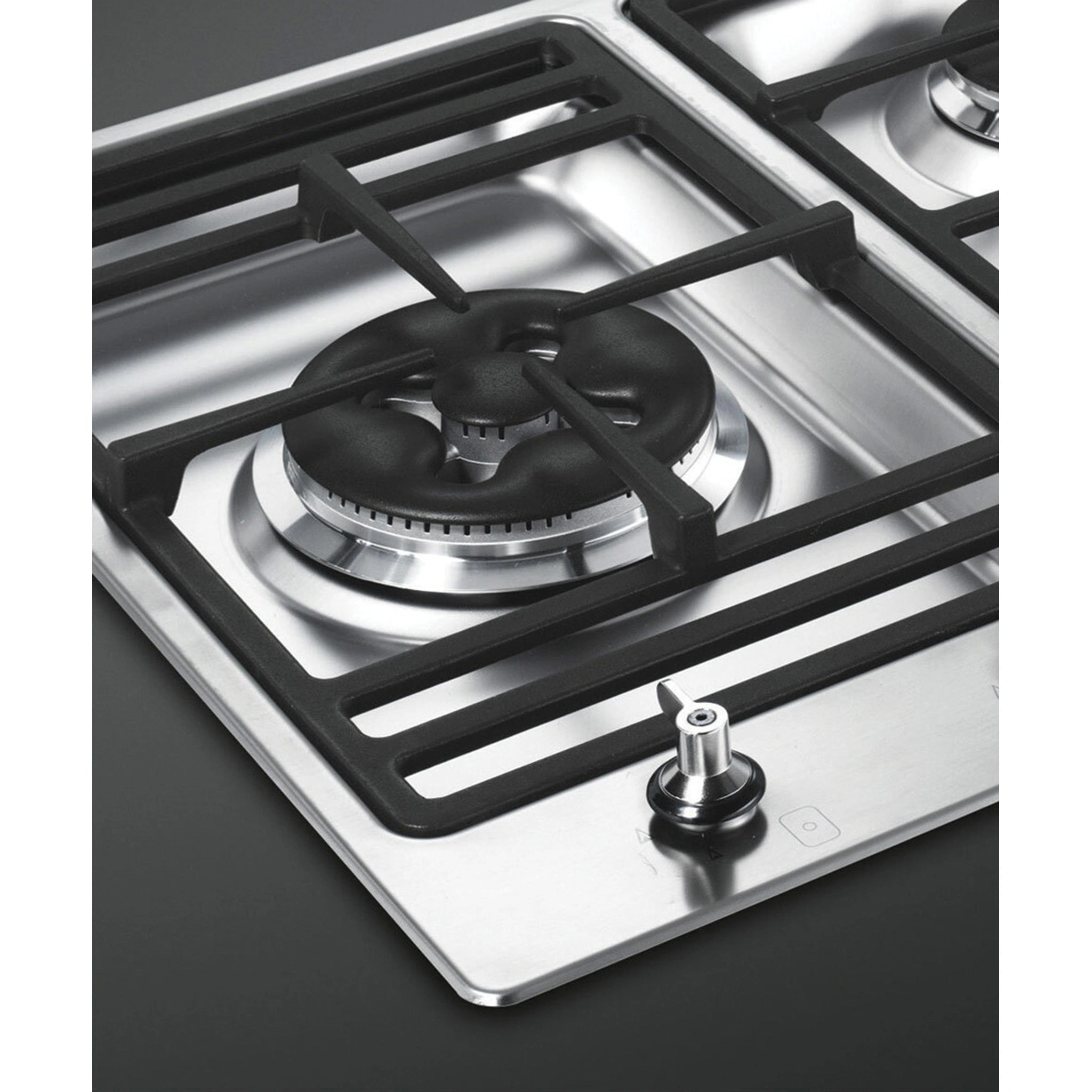 Smeg 90cm 5-Burner Classic Natural Gas Cooktop PSA9065, Detail View