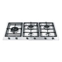 Smeg 90cm 5-Burner Classic Natural Gas Cooktop PSA9065, Front View