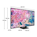 Samsung QA55Q60CAWXXY 55 Inch Q60C QLED 4K Smart TV, Dimensions