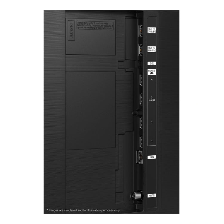  Samsung 55 Inch Neo QLED 4K QN90D Smart AI TV QA55QN90DAWXXY, Connectivity Port