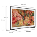 Samsung QA75LS03DAWXXY 75 Inch The Frame QLED 4K Smart TV, Dimensions