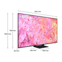 Samsung QA75Q60CAWXXY 75 Inch Q60C QLED 4K Smart TV, Dimensions