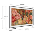 Samsung QA85LS03DAWXXY 85 Inch The Frame QLED 4K Smart TV, Dimensions