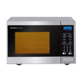 Sharp R231ZS 800W 27cm Compact Microwave, Silver, Front view