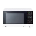 Sharp R890NW White Midsize Double Grill Convection 900W Microwave, Front view