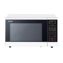 Sharp R890NW White Midsize Double Grill Convection 900W Microwave, Front view