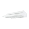 Robinhood RCA2AI6WH 60cm White Compact Canopy Rangehood, Front left view