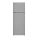 Beko RDNE350K30X Top Mount Fridge Stainless Steel, Front view