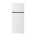 Beko RDNE400K30ZW 400L Top Mount Fridge White, Front view 