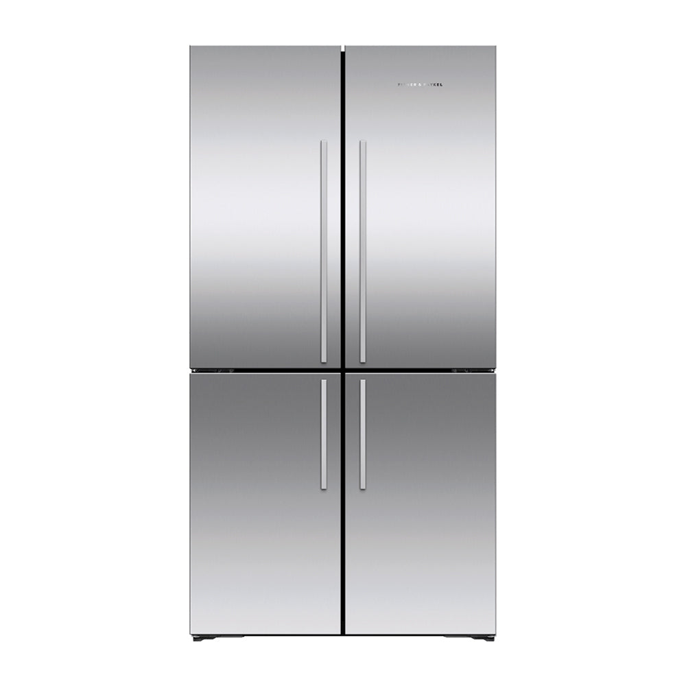 Fisher & Paykel 538L Quad Door Fridge Stainless Steel RF605QDVX2, Front view