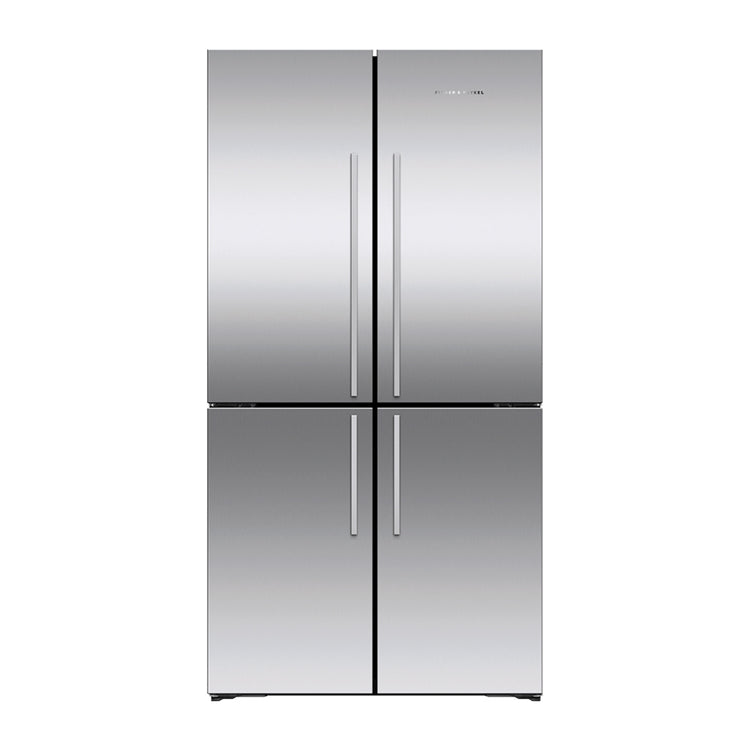 Fisher & Paykel 538L Quad Door Fridge Stainless Steel RF605QDVX2, Front view