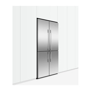 Fisher & Paykel 538L Quad Door Fridge Stainless Steel RF605QDVX2, Side view