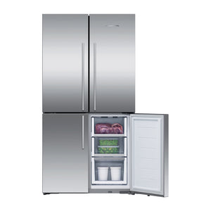 Fisher & Paykel 538L Quad Door Fridge Stainless Steel RF605QDVX2, Bottom single door open