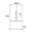 Fisher & Paykel RF610ADUSX5 569L French Door Fridge