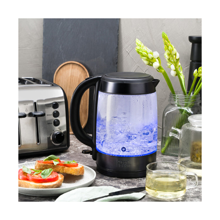 Russell Hobbs RHK172BCH Black Brooklyn Glass Kettle