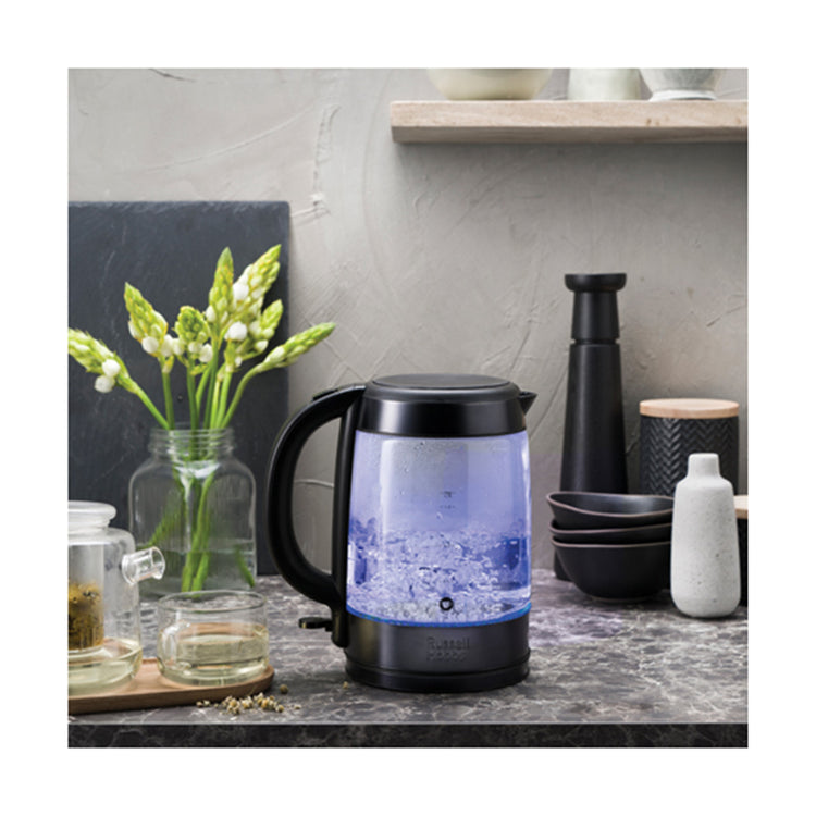 Russell Hobbs RHK172BCH Black Brooklyn Glass Kettle