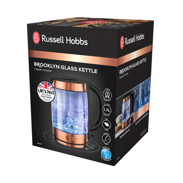 Russell Hobbs RHK172 1.7L Brooklyn Glass Kettle