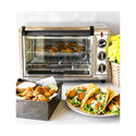 Russell Hobbs Air Fry CrispNBake Toaster Oven RHTOV25, Front view, contains food 