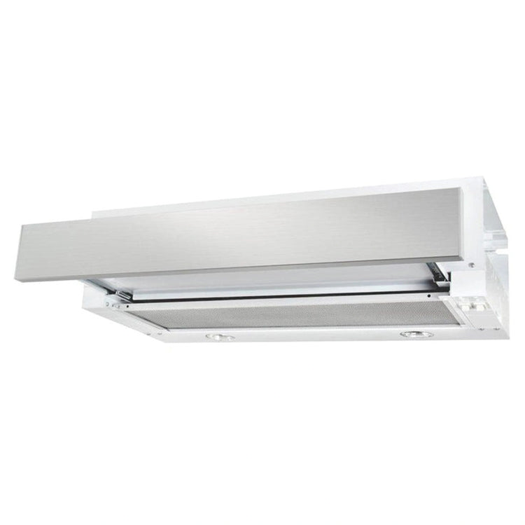 Robinhood 60cm Chateau Slideout Rangehood – White RO61SSWH80, Front View