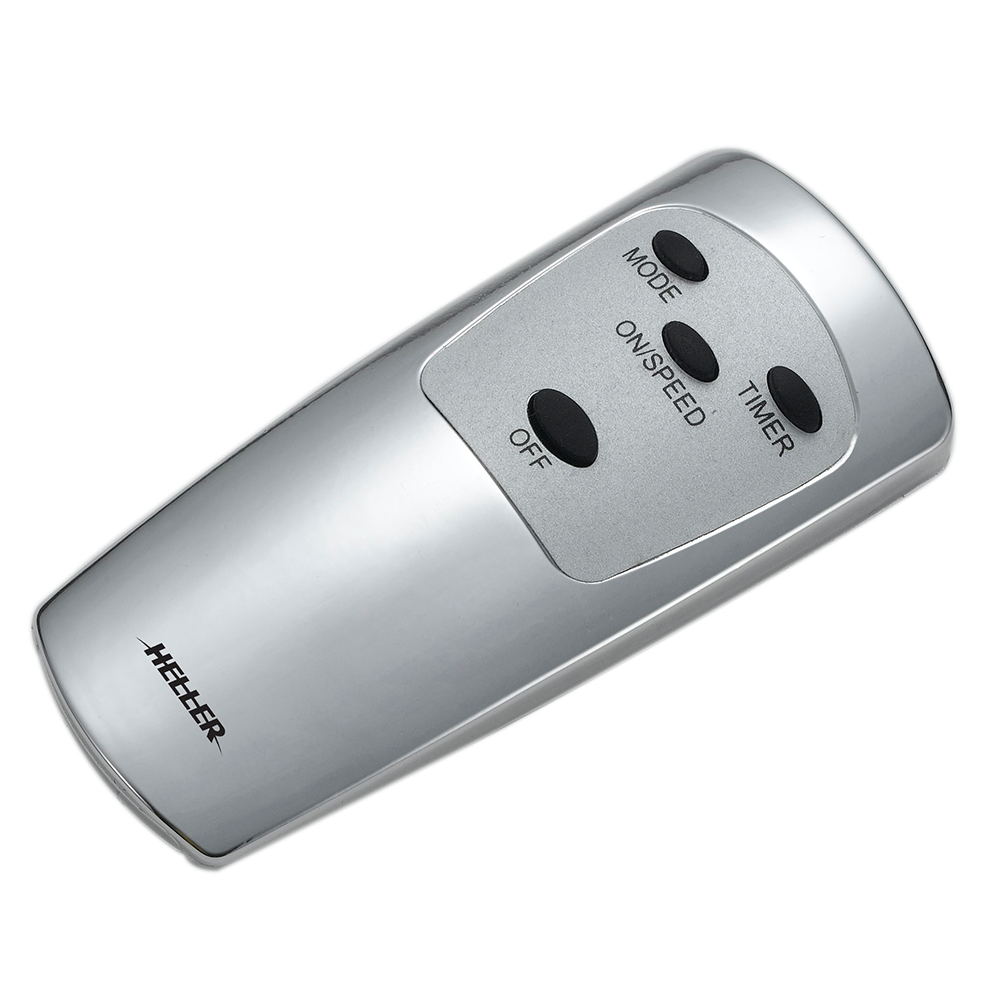 Heller RWF40 40cm Silver Metal Wall Fan with Remote Control + 8 Hour Timer, Remote view