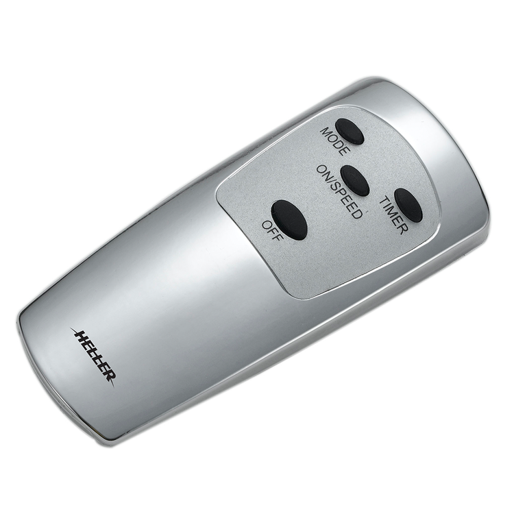 Heller RWF40 40cm Silver Metal Wall Fan with Remote Control + 8 Hour Timer, Remote view