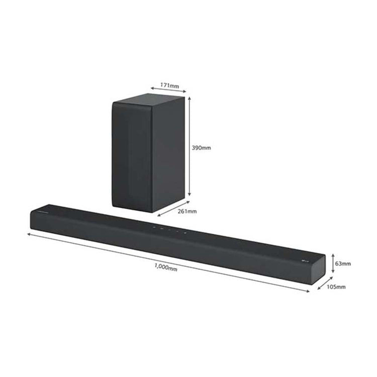 LG S65Q 3.1 CH/400W/DTS:X Meridian High-Resolution Audio Sound Bar