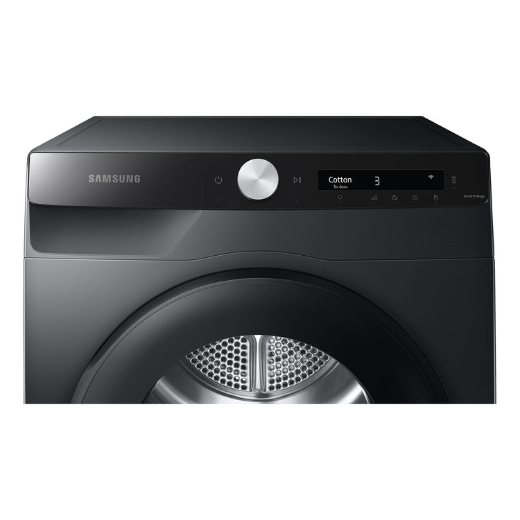 Samsung 8kg Heat Pump Smart Dryer with Intelligent AI Dry DV80T5420AB, Control Panel View