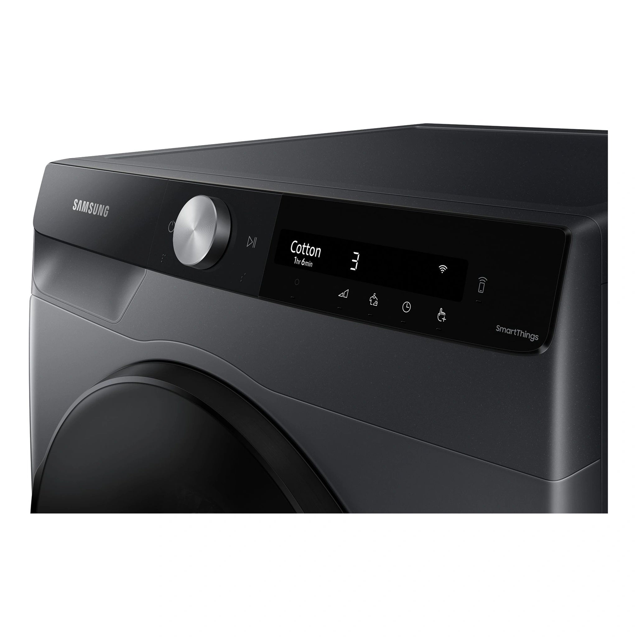 Samsung 8kg Heat Pump Smart Dryer with Intelligent AI Dry DV80T5420AB, Control Panel View 2