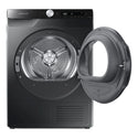 Samsung 8kg Heat Pump Smart Dryer with Intelligent AI Dry DV80T5420AB, Front View With Door Open Left