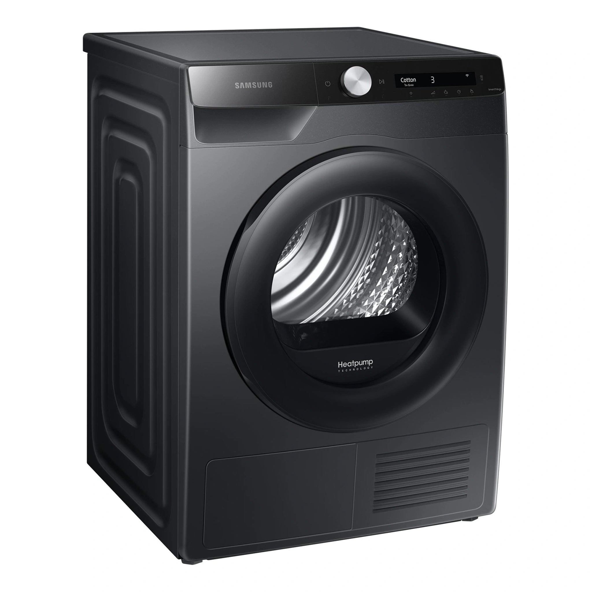 Samsung 8kg Heat Pump Smart Dryer with Intelligent AI Dry DV80T5420AB, Left Side View