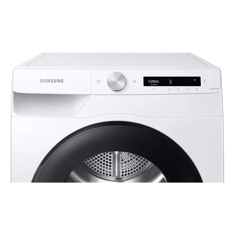 Samsung 8kg Heat Pump Smart Dryer with Intelligent AI Dry DV80T5420AW, Control Panel View