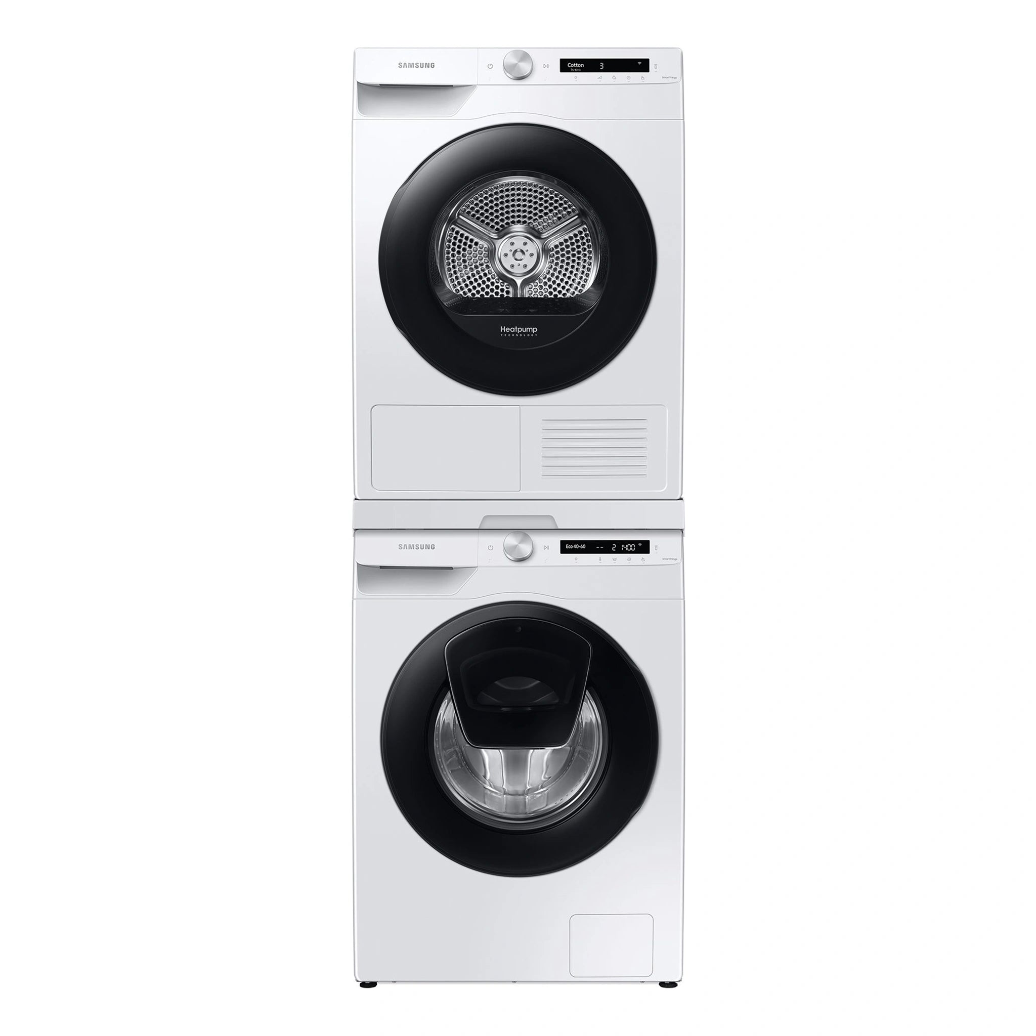 Samsung DV80T5420AW 8kg Heat Pump Smart Dryer with Intelligent AI Dry