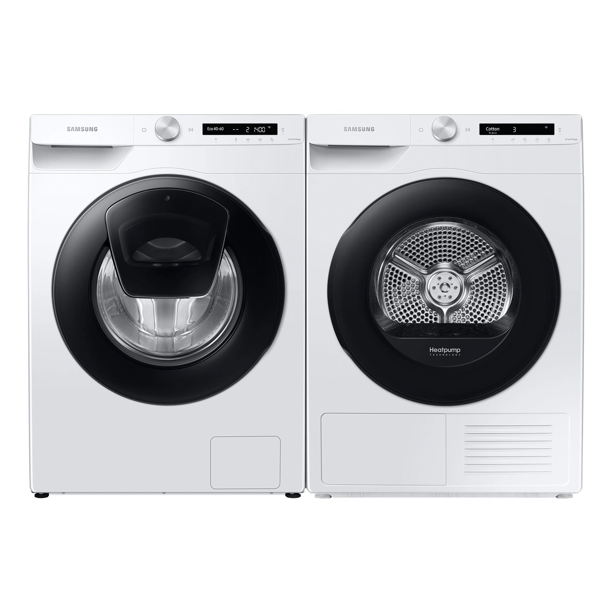 Samsung 8kg Heat Pump Smart Dryer with Intelligent AI Dry DV80T5420AW, Heat Pump View 2