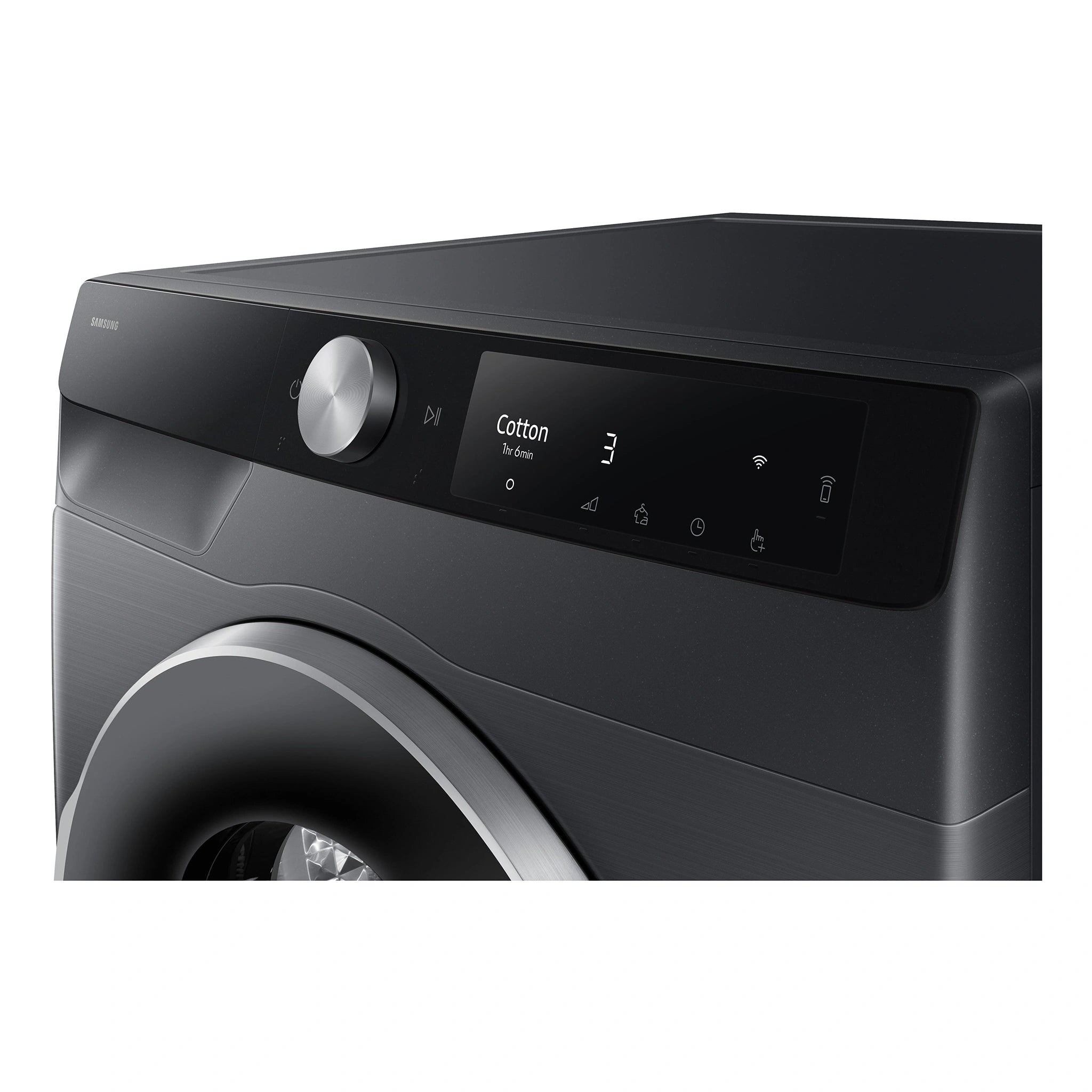 Samsung 9kg Smart Heat Pump Dryer DV90T6440LB, Control Panel View 2