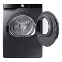 Samsung 9kg Smart Heat Pump Dryer DV90T6440LB, Front View With Door Open Left