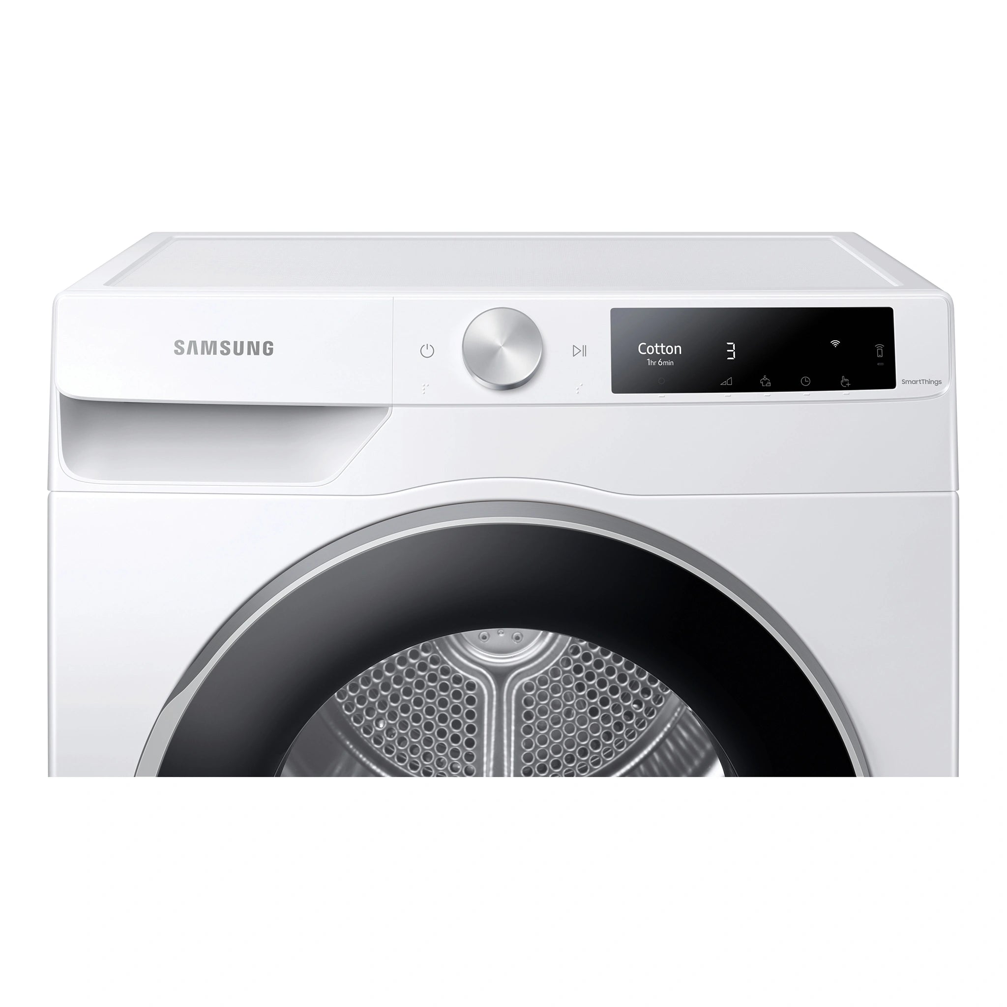 Samsung 9kg Smart Heat Pump Dryer DV91T6440LE, Control Panel View