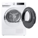 Samsung 9kg Smart Heat Pump Dryer DV91T6440LE, Front View With Door Open Left